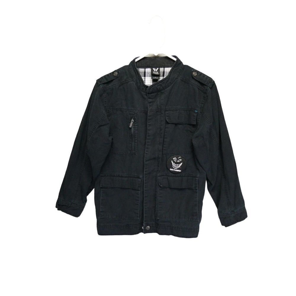 Shaun White Boys Utilizy Jacket Size L w/ DISTURBED Band rare patch
